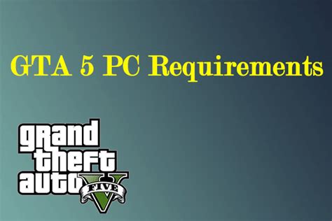gta 5 requirements check.